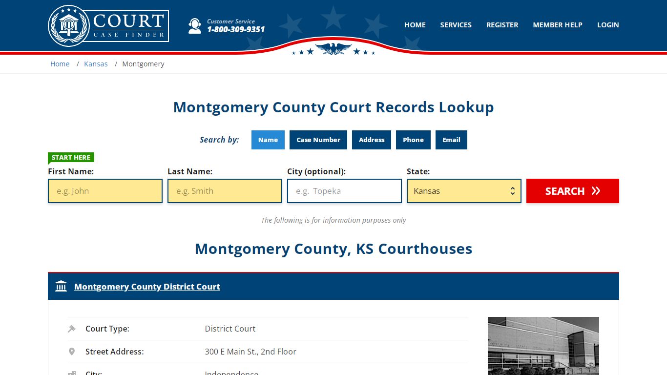 Montgomery County Court Records | KS Case Lookup