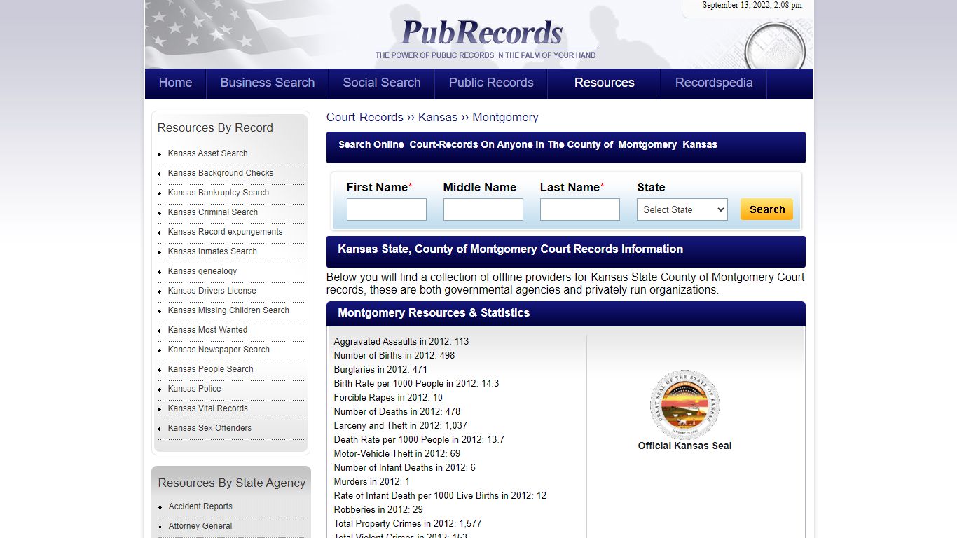 Montgomery County, Kansas Court Records - Pubrecords.com